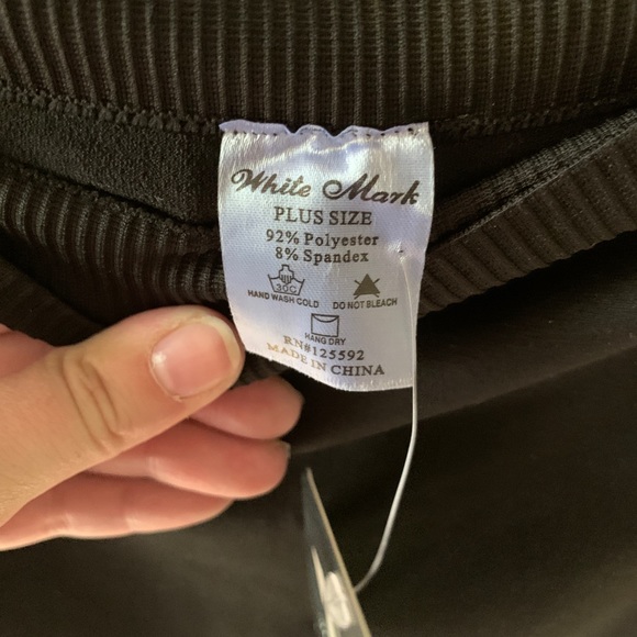 White Mark Black leggings - Picture 2 of 2